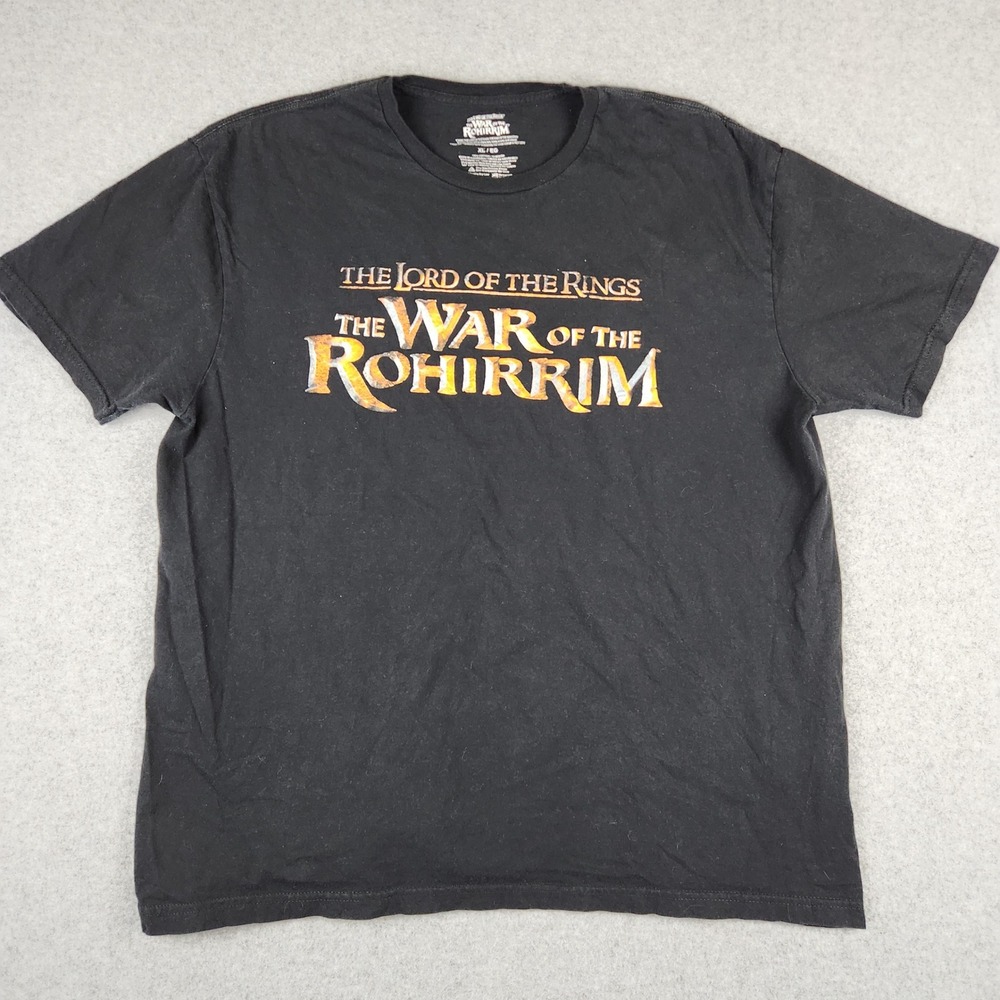 Lord‎ of the Rings War of the Rohirrim T-Shirt Mens XL Black Mad Engine Graphic